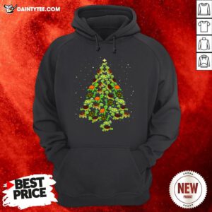 Premium Turtles Tree Christmas Hoodie- Design By Daintytee.com