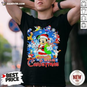 Pretty Mickey Disney We Are Never Too Old For Christmas Shirt- Design By Daintytee.com