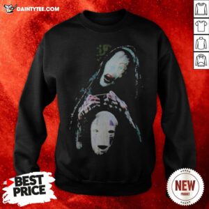 Scary No-Face Sharacter Halloween Sweatshirt