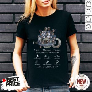 The 100 7 Years 100 Episodes 7 Season Thank You For The Memories May Me Meet Again Signatures V Neck