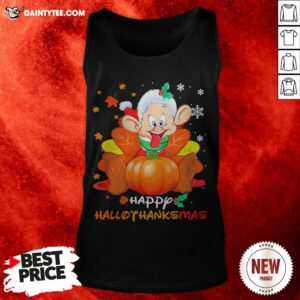Top Dopey Happy Hallothanksmas Tank Top