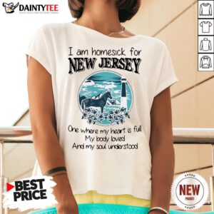 Top I Am Homesick For New Jersey One Where My Heart Is Full My Body Loved And My Soul Understood V Neck- Design By Daintytee.com