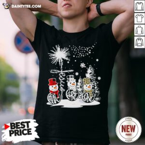 Top Merry Christmas Faith Hope Love Snowman Leopard Shirt- Design By Daintytee.com