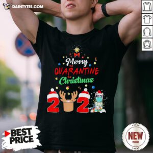 Top Merry Quarantine Christmas 2020 Husky Shirt- Design By Daintytee.com
