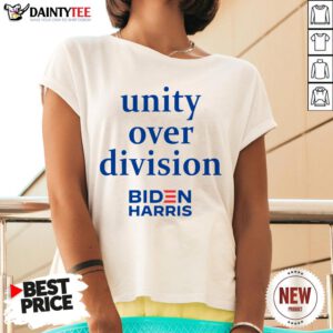 Unity Over Division Biden For President Biden Harris V Neck