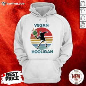 Vegan Hooligan Vintage Retro Hoodie