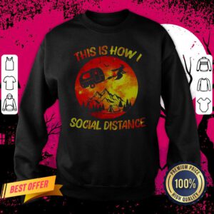 Witch Camping This Is How I Social Distance Happy Halloween Sweatshirt