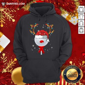 Awesome Christmas Golf Ball Hoodie- Design By Daintytee.com