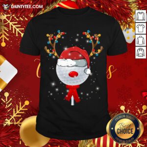 Awesome Christmas Golf Ball T-Shirt- Design By Daintytee.com