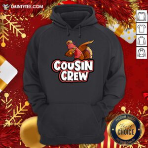 Awesome Cousin Crew Dabbing Turkey Matching Family Thanksgiving Gift Hoodie- Design By Daintytee.com