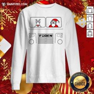 Awesome Foden S83 Classic 1970s British Lorry Christmas Special Edition Sweatshirt- Design By Daintytee.com