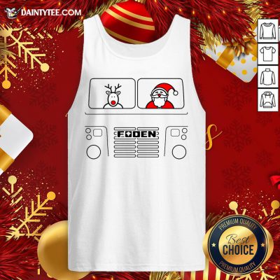 Awesome Foden S83 Classic 1970s British Lorry Christmas Special Edition Tank Top- Design By Daintytee.com