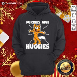 Awesome Furries Gives Huggies Hugging Furry Fandom Hoodie- Design By Daintytee.com