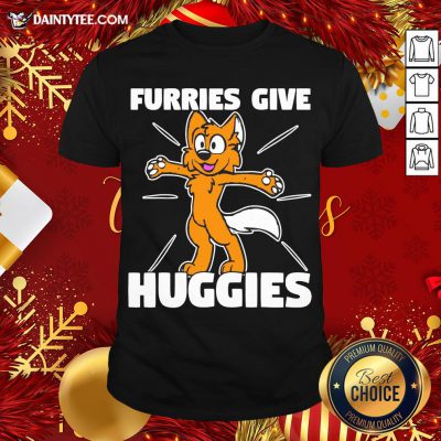 Awesome Furries Gives Huggies Hugging Furry Fandom Shirt- Design By Daintytee.com