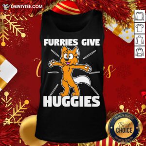 Awesome Furries Gives Huggies Hugging Furry Fandom Tank Top- Design By Daintytee.com