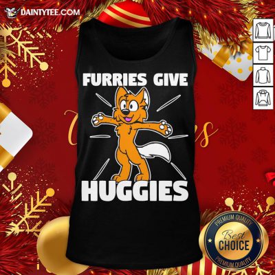 Awesome Furries Gives Huggies Hugging Furry Fandom Tank Top- Design By Daintytee.com