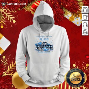 Awesome In November We Wear Blue Diabetes Awareness Hoodie- Design By Daintytee.com