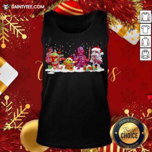 Star Wars And Mandalorian Friend Merry Christmas 2020 Tank Top- Design By Daintytee.com