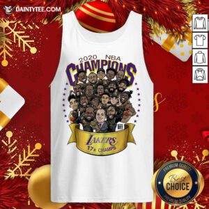- Design By Daintytee.comFunny 2020 Nba Champions Los Angeles Lakers 17 Champs Cartoon Tank Top