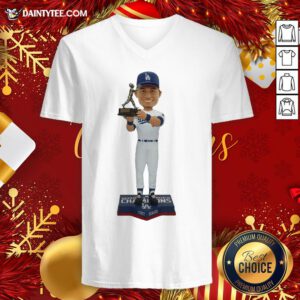 Funny Corey Seager Los Angeles Dodgers 2020 World Series Champions MVP V Neck- Design By Daintytee.com