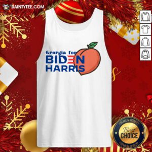 Georgia For Biden Harris Peach 2020 Tank Top - Design By Fanatictees.com