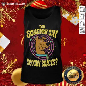 Funny Kids Somebody Say Scooby Snacks Scooby-Doo Tank Top