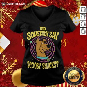 Funny Kids Somebody Say Scooby Snacks Scooby-Doo V-neck