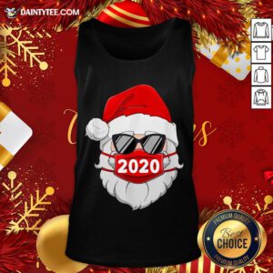 - Design By Daintytee.comFunny Santa With Face Mask 2020 Christmas Tank Top