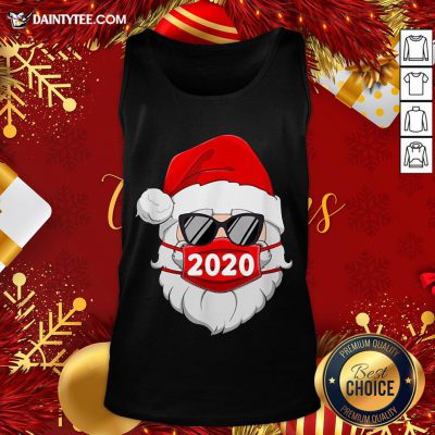 - Design By Daintytee.comFunny Santa With Face Mask 2020 Christmas Tank Top