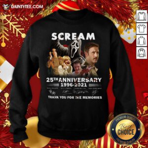 Scream 25th Anniversary 1996 2021 Sweatshirt- Design By Daintytee.com