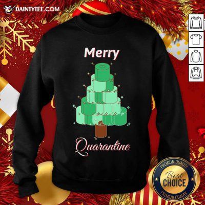 Toilet Paper Christmas Tree Merry Quarantine Sweatshirt- Design By Daintytee.com