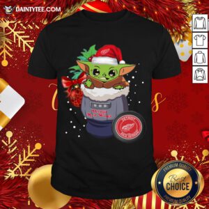 Good Detroit Red Wings Christmas Baby Yoda Star Wars Funny Happy NHL T-Shirt- Design By Daintytee.com