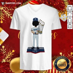 Good Dustin May Los Angeles Dodgers World Series Champions 2020 V Neck- Design By Daintytee.com