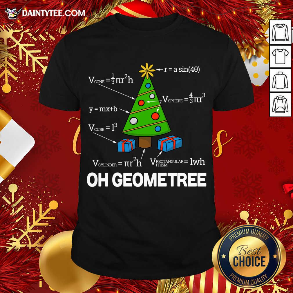 Geometry Math Science Teacher Christmas 2020 Oh Geometree Shirt- Design By Daintytee.com