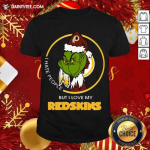 Good I Hate People But I Love My Redskins Shirt- Design By Daintytee.com