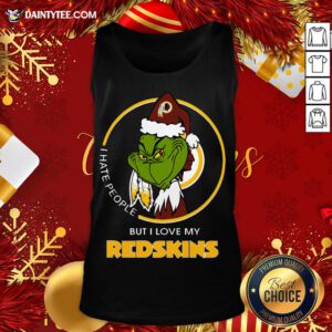 Good I Hate People But I Love My Redskins Tank Top- Design By Daintytee.com