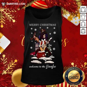 Good Slash Welcome To The Jingle Christmas Jumper Tank Top- Design By Daintytee.com