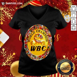 Good WBC Boxing Championship V Neck- Design By Daintytee.com