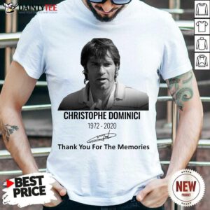 Christophe Dominici 1972 2020 Thank You For The Memories Signature Shirt- Design By Daintytee.com