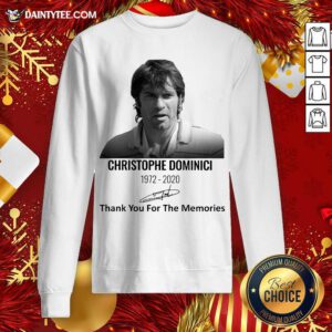 Christophe Dominici 1972 2020 Thank You For The Memories Signature Sweatshirt- Design By Daintytee.com