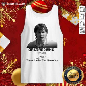 Christophe Dominici 1972 2020 Thank You For The Memories Signature Tank Top - Design By Daintytee.com