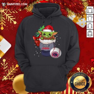Hot Cleveland Indians Christmas Baby Yoda Star Wars Funny Happy MLB Hoodie - Design By Daintytee.com