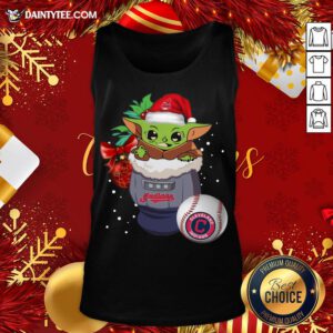 Hot Cleveland Indians Christmas Baby Yoda Star Wars Funny Happy MLB Tank Top - Design By Daintytee.com