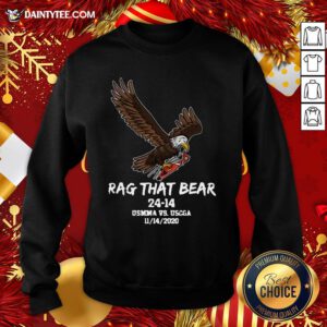 Hot Eagle Rag That Bear 24 – 14 Usmma Vs.uscga Sweatshirt- Design By Daintytee.com