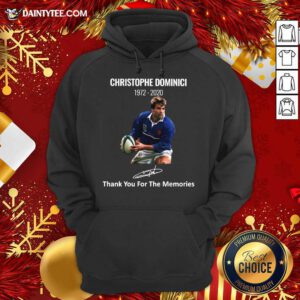 Rip Christophe Dominici 1972 2020 Thank You For The Memories Signature Hoodie- Design By Daintytee.com