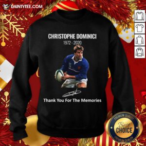 Rip Christophe Dominici 1972 2020 Thank You For The Memories Signature Sweatshirt- Design By Daintytee.com