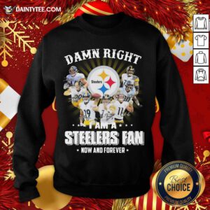 So Damn Right I Am A Pittsburgh Steelers Fan Now And Forever Signature Sweatshirt- Design By Daintytee.com