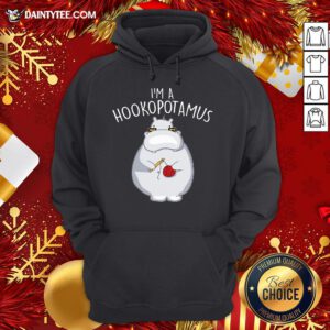 Nice I’m A Hookopotamus Crochet Hoodie- Design By Daintytee.com