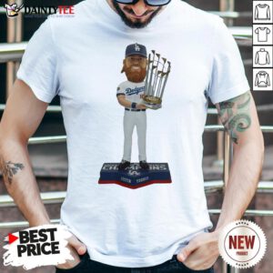 Nice Justin Turner Los Angeles Dodgers 2020 World Series Champions Bobblehead Shirt- Design By Daintytee.com