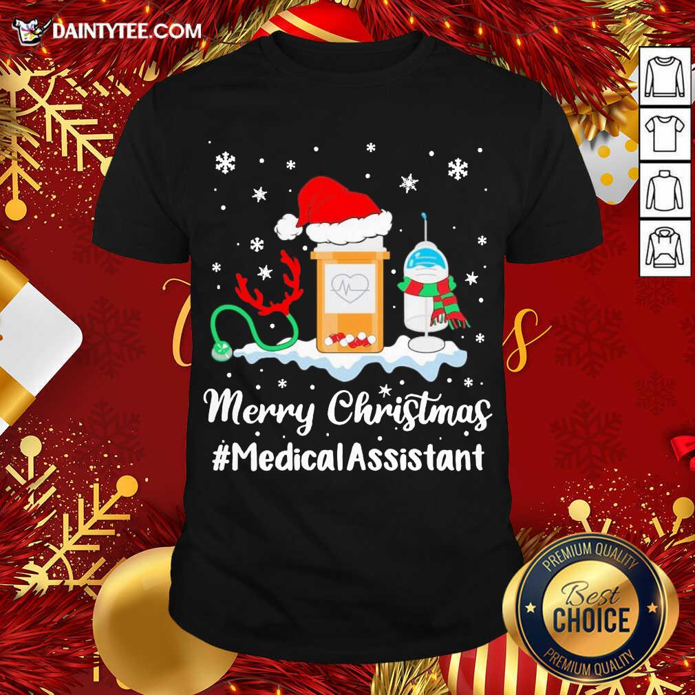 Nurse Santa Vaccine Merry Christmas #Medical Assistant Shirt- Design By Daintytee.com